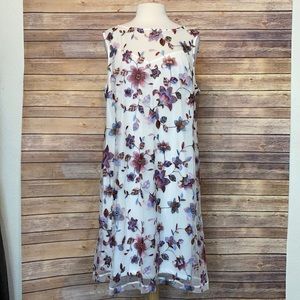 Lane Bryant Sleeveless Embroidered Dress